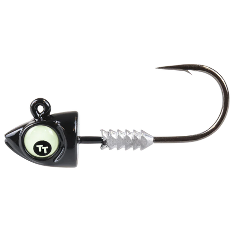Tackle Tactics Jighead Big EyeZ Black Glow Eye - Addict Tackle