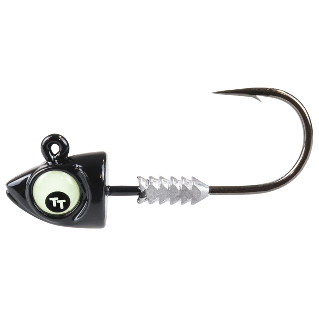 Tackle Tactics Jighead Big EyeZ Black Glow Eye - Addict Tackle