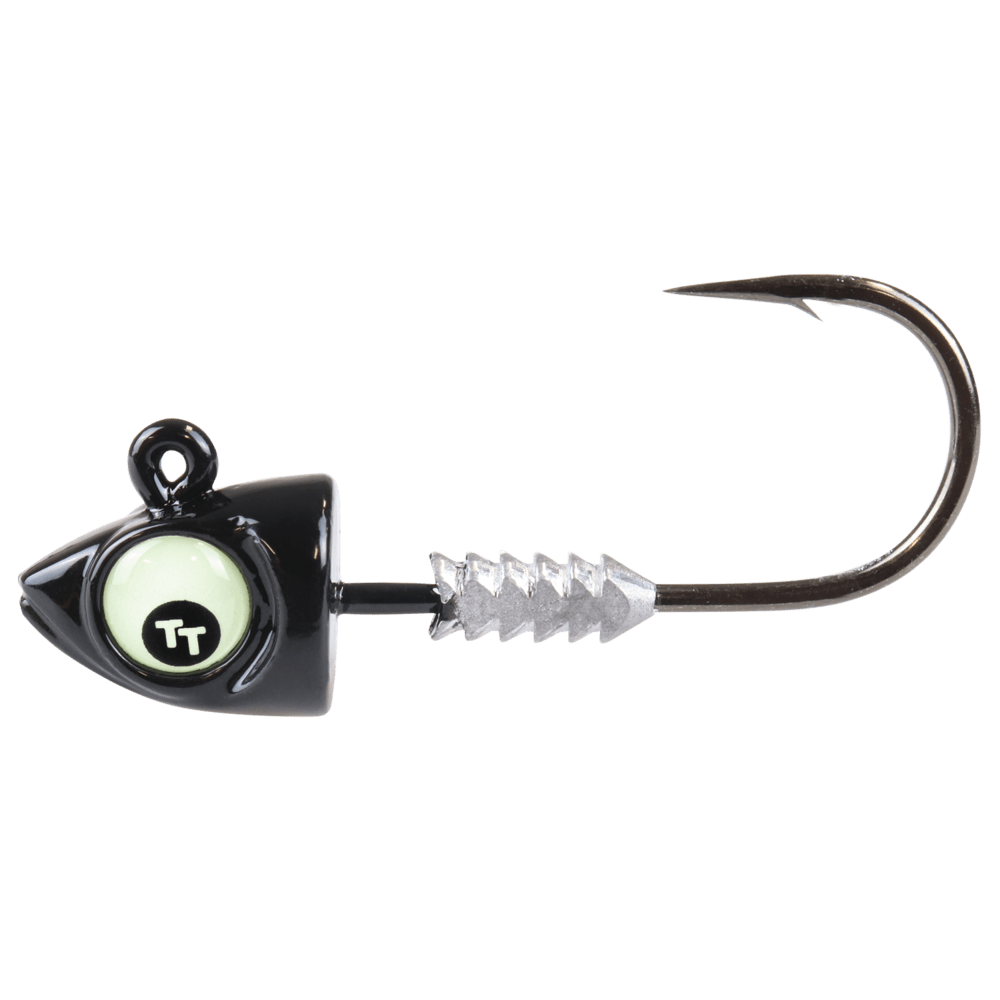 Tackle Tactics Jighead Big EyeZ Black Glow Eye - Addict Tackle