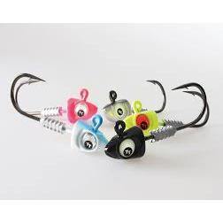 Tackle Tactics Jighead Big EyeZ Chartreuse Red Eye - Addict Tackle