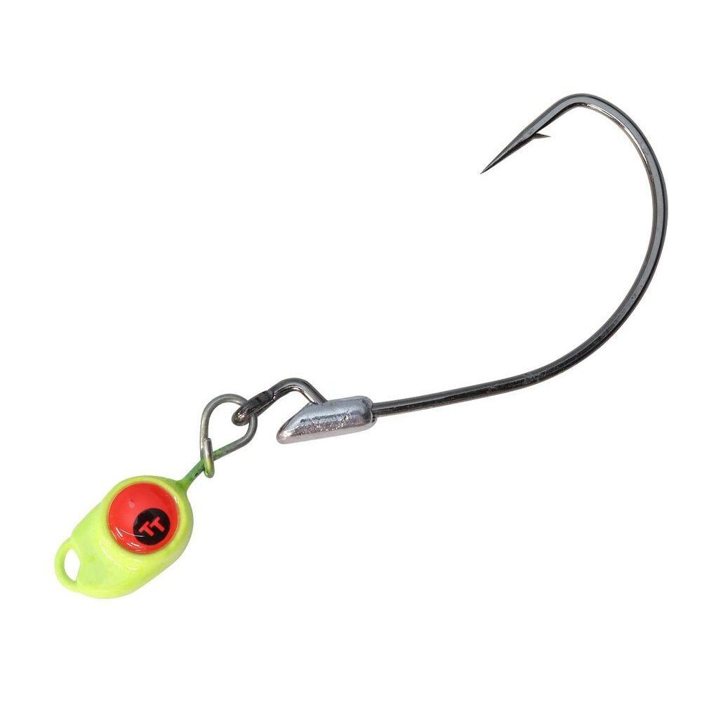 Tackle Tactics Snake Eyez Jig Head Chartreuse - Addict Tackle