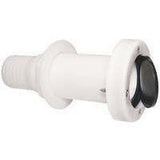 Through Hull Scupper White Acetal 38mm Tail by BLA at Addict Tackle