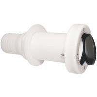 Through Hull Scupper White Acetal 38mm Tail by BLA at Addict Tackle