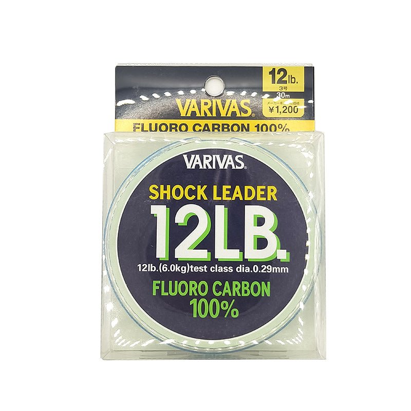 Varivas 100% Fluoro carbon Shock Leader 30m - Addict Tackle