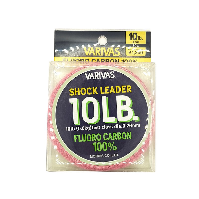 Varivas 100% Fluoro carbon Shock Leader 30m - Addict Tackle