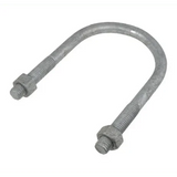 Galvanised Round U Bolts & Nuts - Addict Tackle