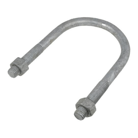 Galvanised Round U Bolts &amp; Nuts - Addict Tackle