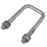 Galvanised Square U Bolts & Nuts - Addict Tackle