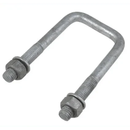 Galvanised Square U Bolts & Nuts - Addict Tackle