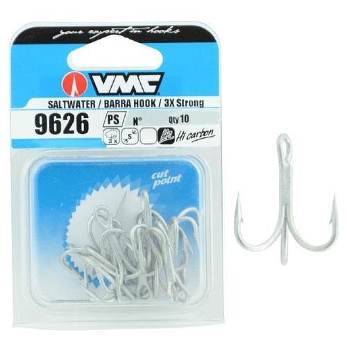 VMC Saltwater/Barra Trebles Hooks 9626 3X Strong 25pk by Rapala at Addict Tackle