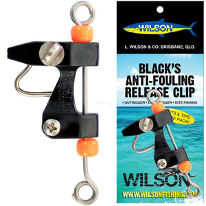 Wilson Black Anti-Fouling Outrigger Release Clip by Wilson at Addict Tackle
