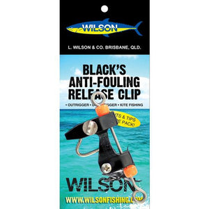 Wilson Black Anti-Fouling Outrigger Release Clip by Wilson at Addict Tackle