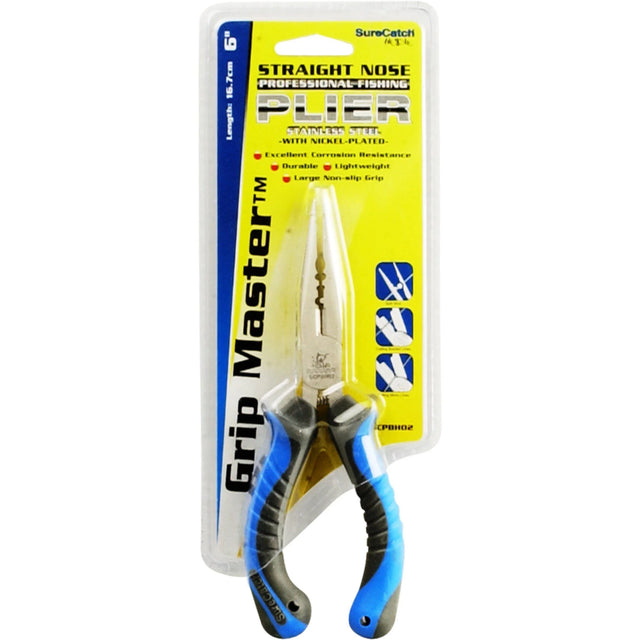 Sure Catch Stainless Steel Straight Nose Pliers by Sure Catch at Addict Tackle
