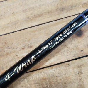 Wilson 4 Wrap 12' 5 - 7kg Side Cast 2 pc Surf Rod - Addict Tackle